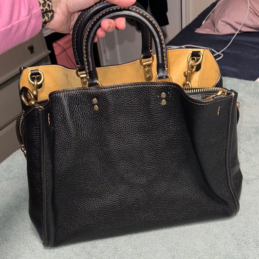 Coach Rogue 39 black Glove tanned leather